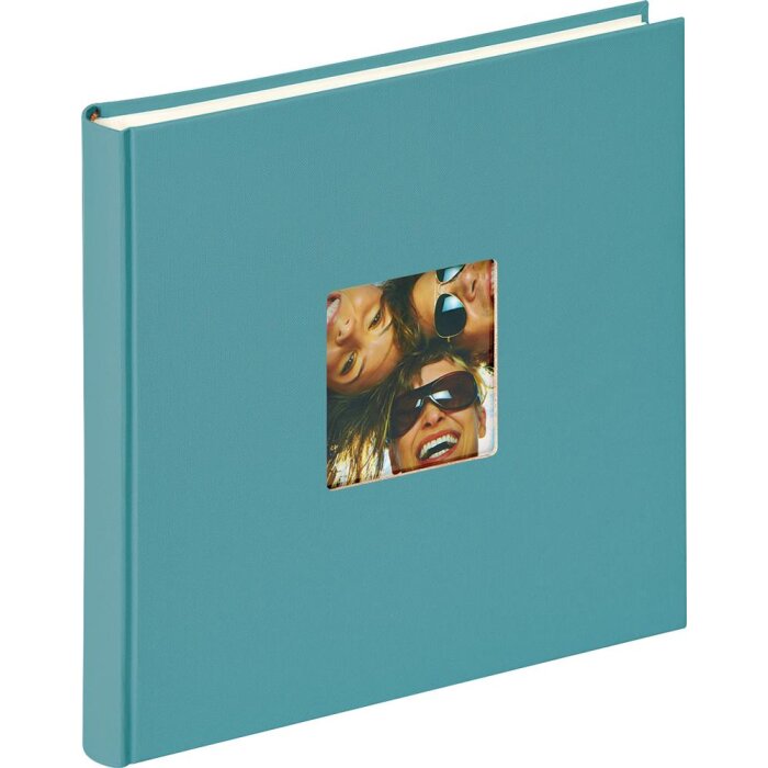 Walther Álbum de fotos Fun 26x25 cm verde petróleo 40 páginas blancas