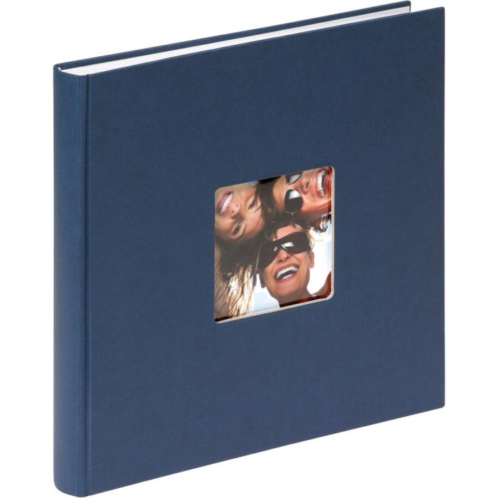 Álbum de fotos Walther Fun Design 26x25 cm azul 40 páginas blancas