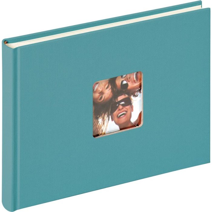 Walther Álbum pequeño Fun verde petróleo 22x16 cm 40 páginas blancas