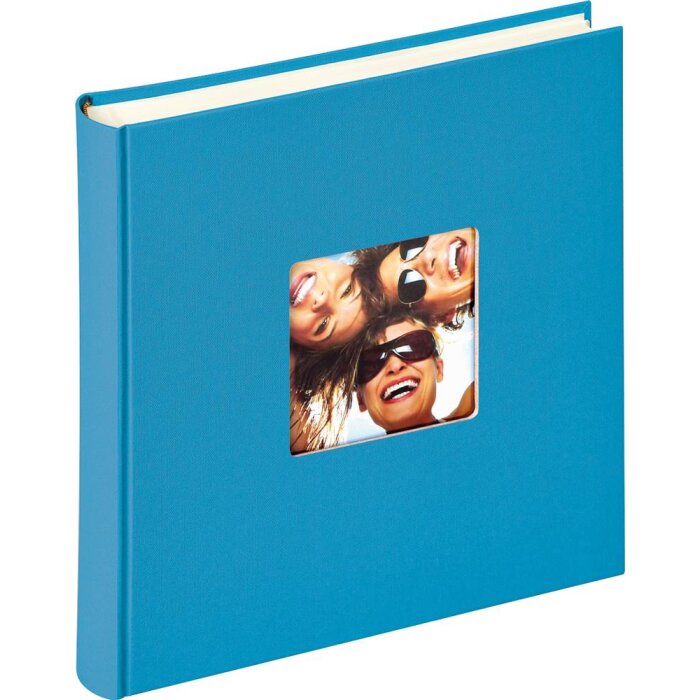 Walther Maxi Álbum de Fotos FUN azul océano 30x30 cm 100 páginas blancas