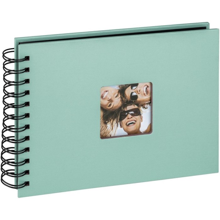 Álbum espiral Walther Fun verde menta 23x17 cm 40 páginas negras