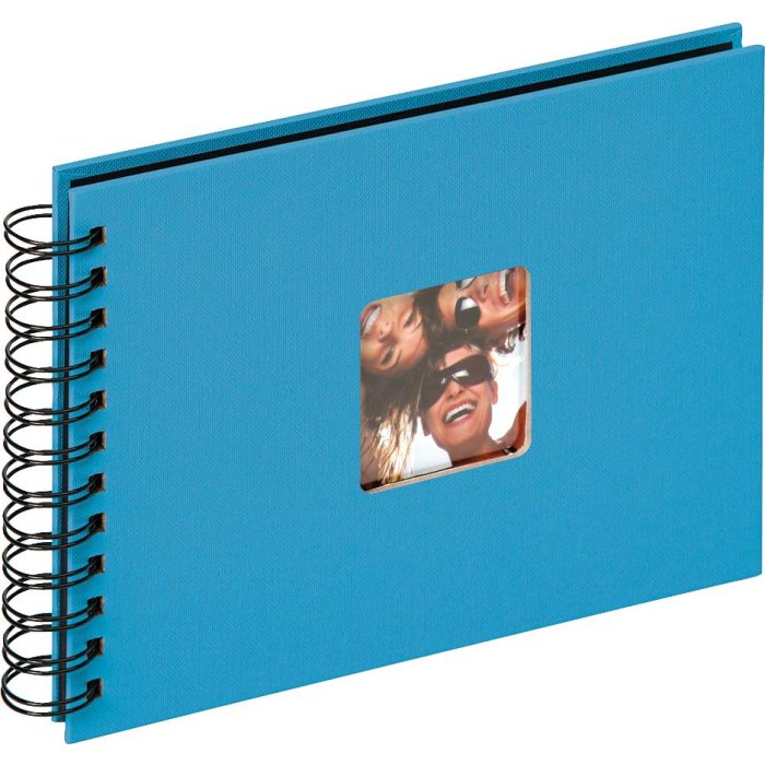 Álbum espiral Walther Fun azul océano 23x17 cm 40 páginas negras