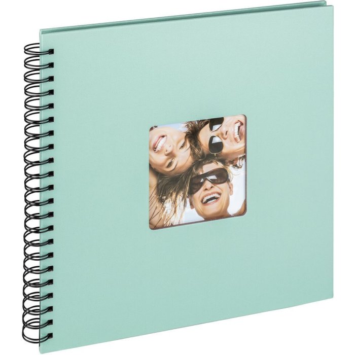 Walther Álbum espiral Fun verde menta 30x30 cm 50 páginas negras