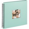 Walther Álbum espiral Fun verde menta 30x30 cm 50 páginas negras