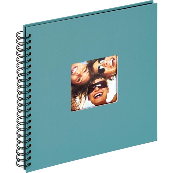 Walther Álbum espiral Fun verde petróleo 30x30 cm 50 páginas negras