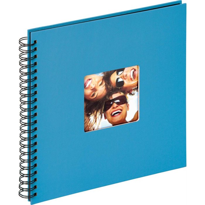 Walther Álbum espiral Fun azul océano 30x30 cm 50 páginas negras
