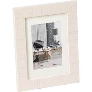 Marco de madera blanco polar HOME 10x15 cm
