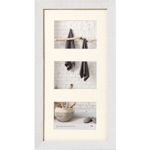 Marco de madera Walther Home blanco 3 fotos 13x18 cm