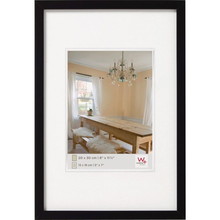 Marco de madera Walther Pimientos 40x60 cm negro