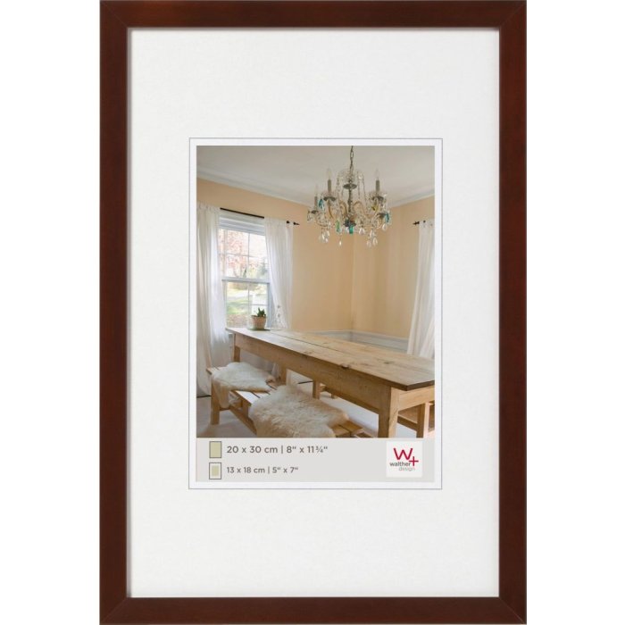 Marco de madera Walther Pimientos 40x60 cm nogal