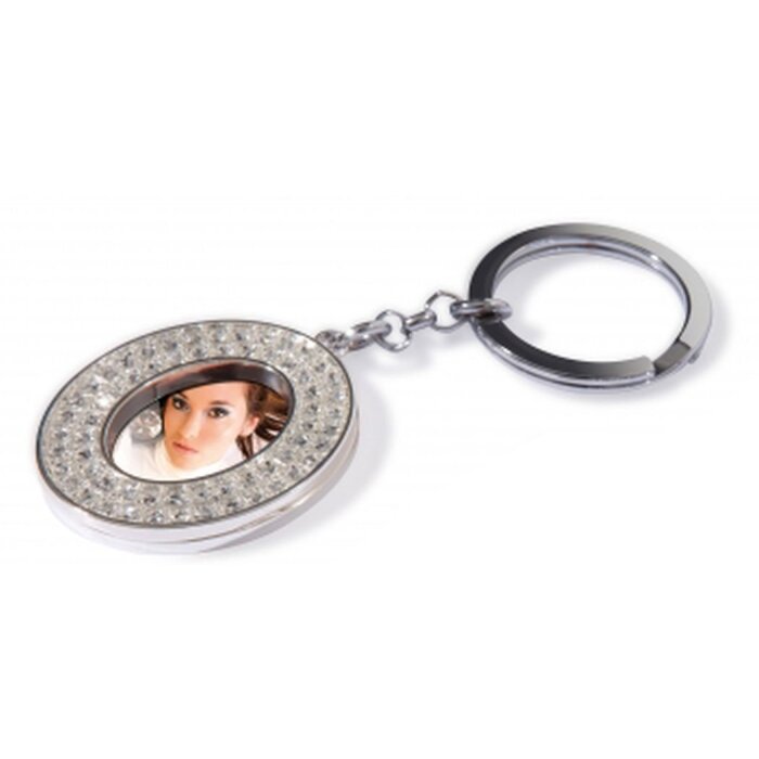 Erno Llavero Glamour Diamante ovalado