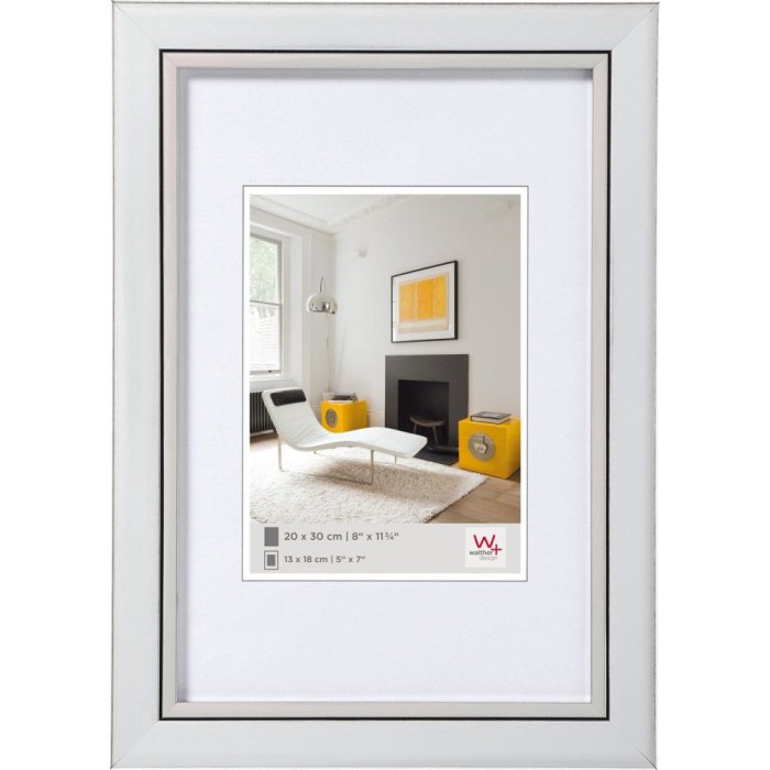 Marco de poliestireno Walther Metro 10x15 cm plata