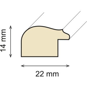 Ceanothe Marco de madera Circee 20x30 cm natural