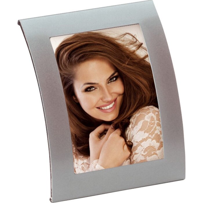 Portarretrato de metal BASIXX plata para 9x13 cm