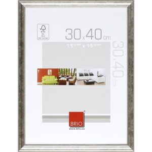 Ceanothe Marco de madera Circee 30x40 cm plata