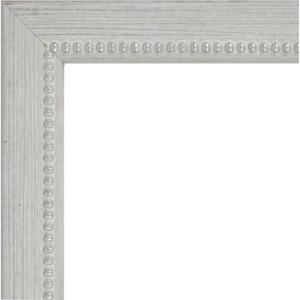 Marco de madera perla 10x15 cm gris