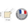 Marco de madera perla 10x15 cm gris