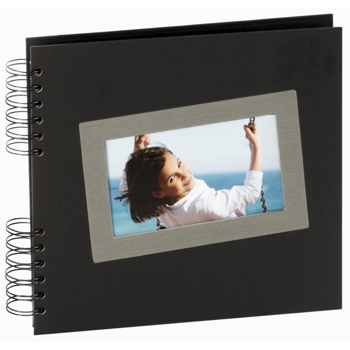 Álbum pequeño Tais negro 22x22 cm