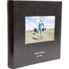 Álbum de fotos KOLARA negro con su foto + texto páginas blancas