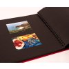 HNFD Maxi Álbum de Fotos Lona rojo 34,5x33 cm 100 páginas negras