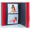 HNFD Maxi Álbum de Fotos Lona rojo 34,5x33 cm 100 páginas negras
