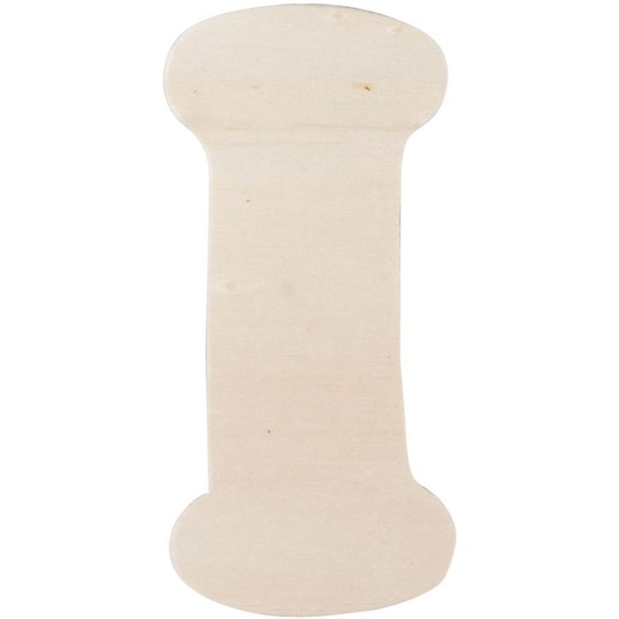 Letra de madera I 11 cm