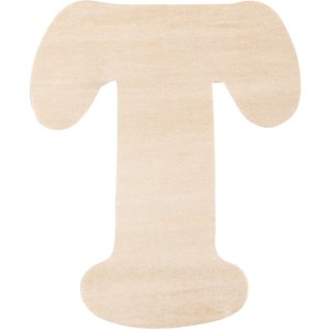 Letra de madera T 11 cm