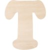 Letra de madera T 11 cm