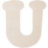 Clayre & Eef Letra de madera U 11 cm