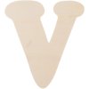 Letra de madera V 11 cm