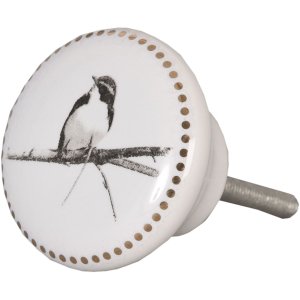 Clayre & Eef 62344 Pomo Puerta Ø 4 cm Blanco...