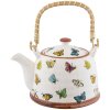 6CETE0025 Tetera Natural-Mariposas by Clayre Eef