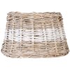 Clayre & Eef Pantalla 6RO0066BW marrón-blanco 25x18x16 cm