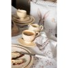 Clayre & Eef CHRKS Taza con Plato 200 ml Café Redondo Pollo Cerámica Beige