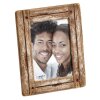 Marco de fotos de madera Walther Dupla 15x20 cm blanco-naturaleza