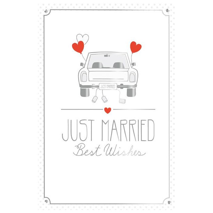 Tarjeta Artebene Coche Just Married