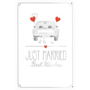Tarjeta Artebene Coche Just Married