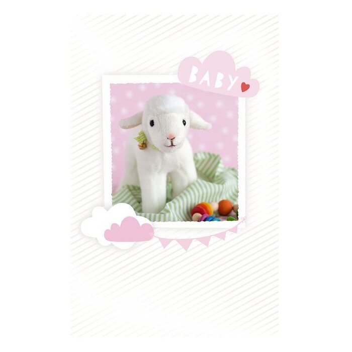 Tarjeta Artebene Nacimiento Oveja rosado