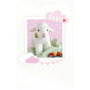 Tarjeta Artebene Nacimiento Oveja rosado