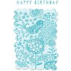 Artebene Tarjeta Cumpleaños Pájaro Azul