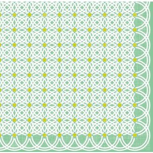 Artebene Servilletas Círculo Menta 33x33 cm