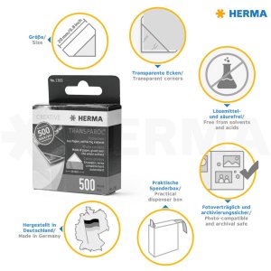 500 esquinas de fotos Herma Transparol