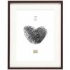 Marco de madera S40A marrón oscuro 50x70 cm - 40x60 cm