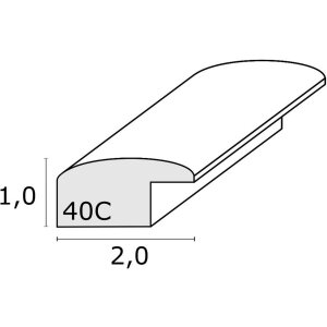 Marco de madera S40C Deknudt 30x45 cm blanco