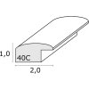 Marco de madera S40C Deknudt 30x45 cm blanco