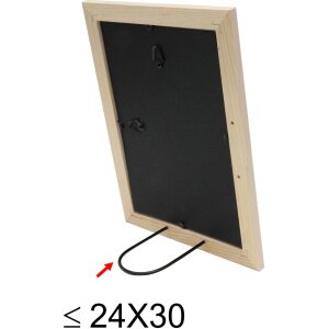 Marco de madera S40C Deknudt 40x50 cm blanco