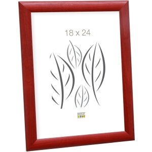 Marco de madera S40C Deknudt 13x18 cm rojo