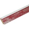 Marco de madera Deknudt S43RE 15x20 cm rojo - borde plateado
