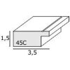 Marco S45CF1 blanco 50x50 cm