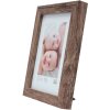 Marco de madera S45R moldura de bloque 20x20 cm marrón
